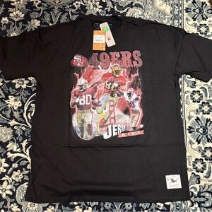 Mitchell & Ness Black 49ers Throwbacks T-Shirt (XXL)